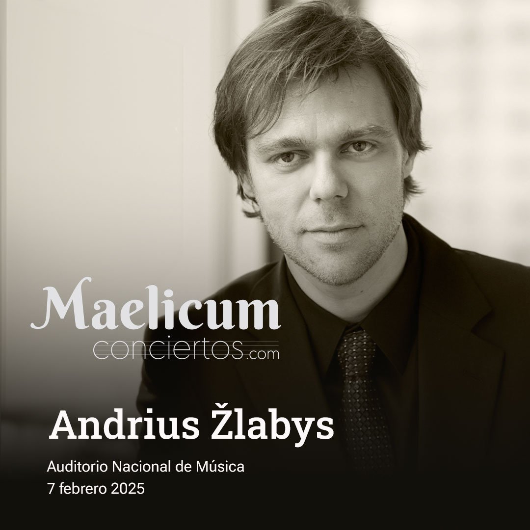 Andrius Zlabys 7 febrero 2025. Auditorio Nacional de Música. Echoes of Light - Recital de piano. obras de Bach, Gustavo Prado y César Franck